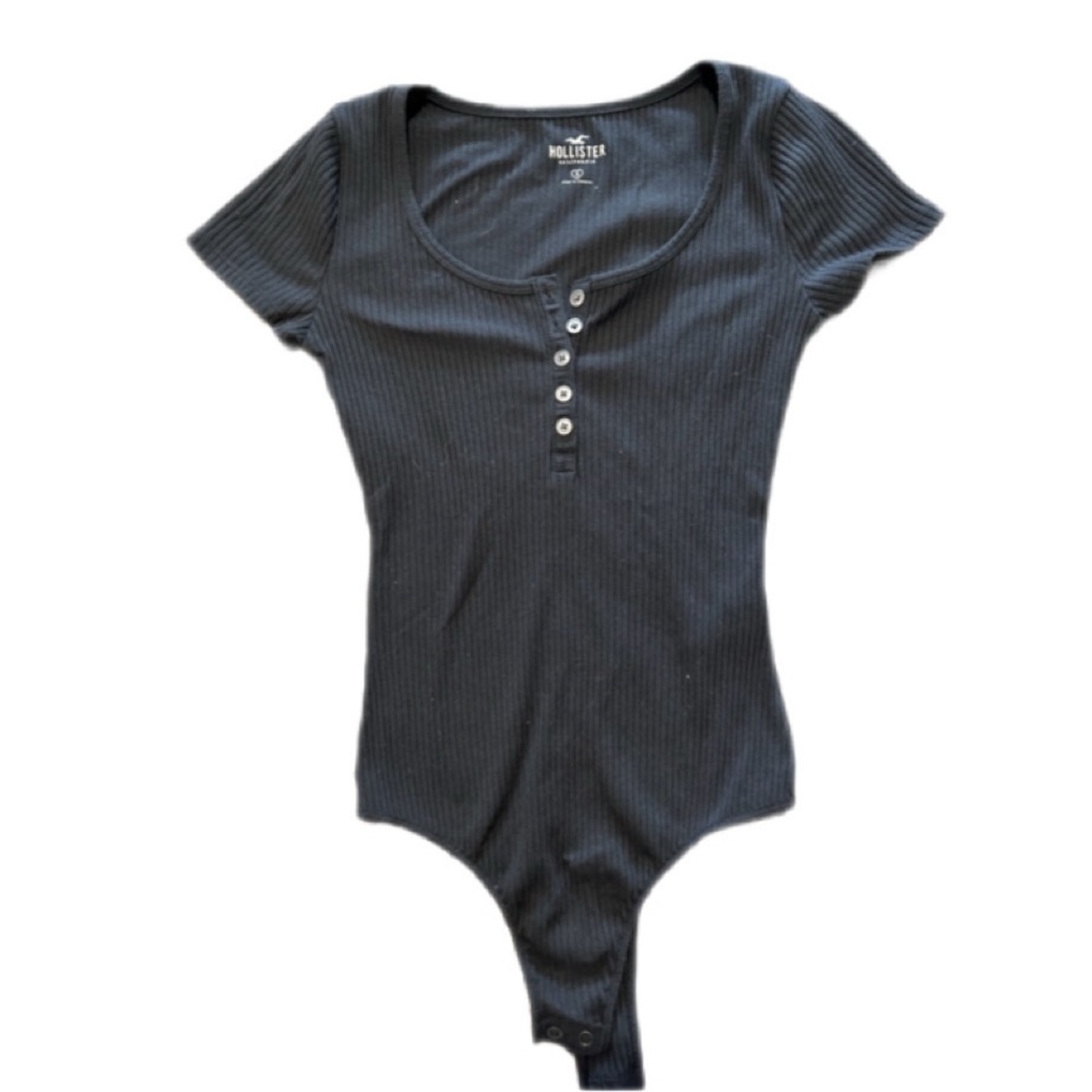 Hollister short sleeve black bodysuit S